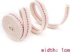 Knaak Olielamp Lont - Platte Lont - Brander - Katoen - 10mm Bij 1m - 1 Stuk