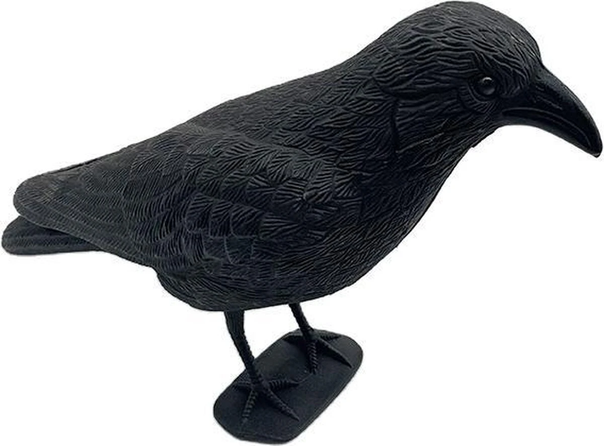 Merkloos 3 X Duivenverjager Kraai - Vogelverschrikker - Vogelverjager - Kunststof Kraaien - Afbeelding 2