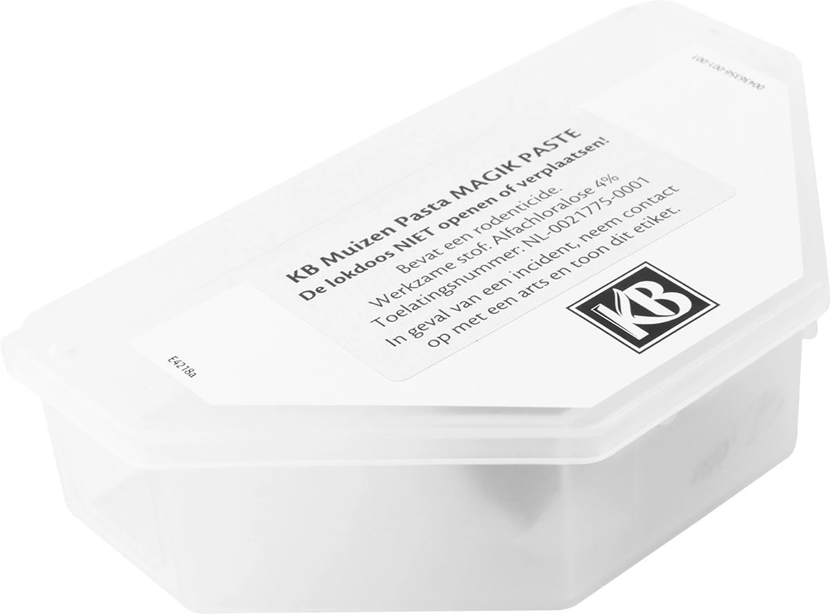 KB Home Defense Muizenlokdoos Magik Paste (pasta) - Muizenval - Muizen Pasta (10g) Voldoende Voor 70 Muizen - 3+1 Gratis - Muizengif - Werkt Binnen 24 Uur - Afbeelding 5