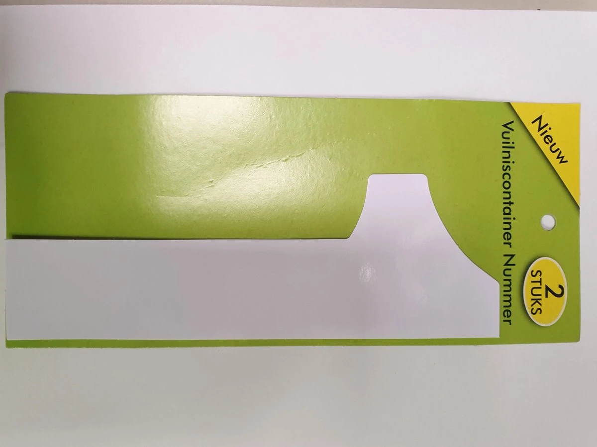 Cijfer 1 - Vuilniscontainer Nummer - 1 - Verpakt Per 2 Stuks - Cijfer Sticker - Nummer Sticker - 17,5 Cm Hoog - Afbeelding 3