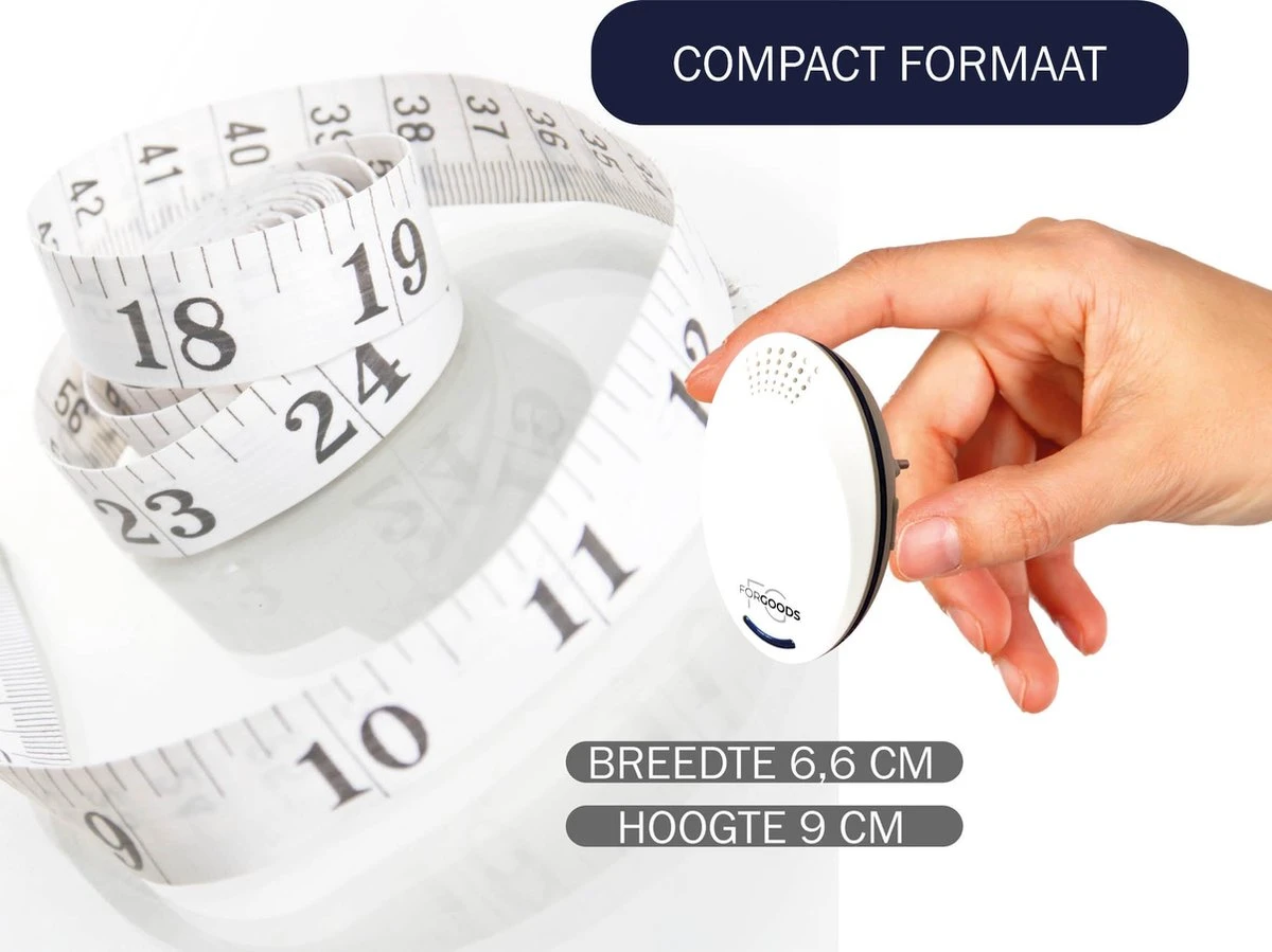 Merkloos Forgoods Ultrasone Muizenverjager En Ongedierte Verjager - Muizenverjager - Pest Reject - (1 Stuk Wit) - Ook Verkrijgbaar In Zwart - Afbeelding 3