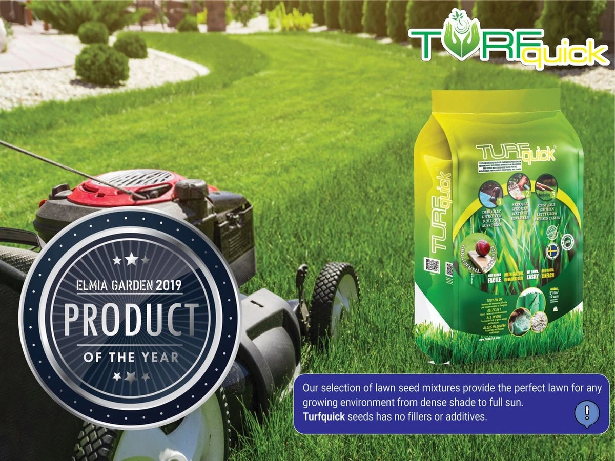 Graszaadmat - Graszaden - Gras Reparatie - Gras Aanleg - Gras Herstel - Graszaad Op Rol - Grasrol - Zeer Gemakkelijk In Gebruik - Biologisch Gras - 0,90X11,1=9,99m2 - Afbeelding 3