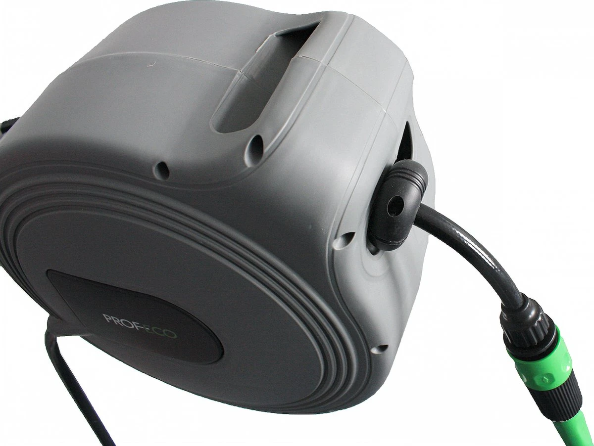 Profeco Wandslangenbox 15m X 12mm - Muurhaspel - Tuinslanghaspel - Incl. Tuinsproeier - Afbeelding 3