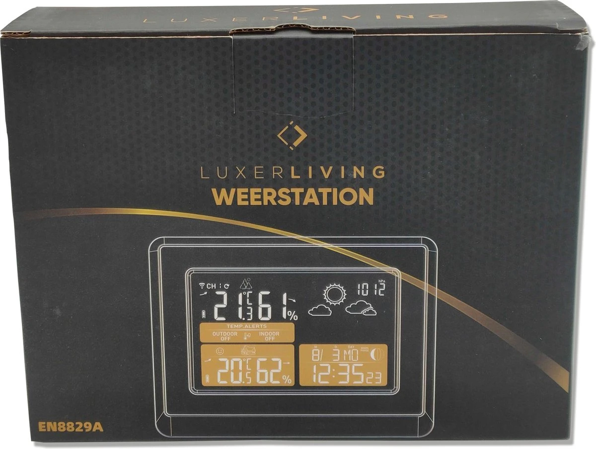 LuxerLiving Weerstation Draadloos Voor Binnen En Buiten Hygrometer Analoog Luchtvochtigheidsmeter - Afbeelding 10