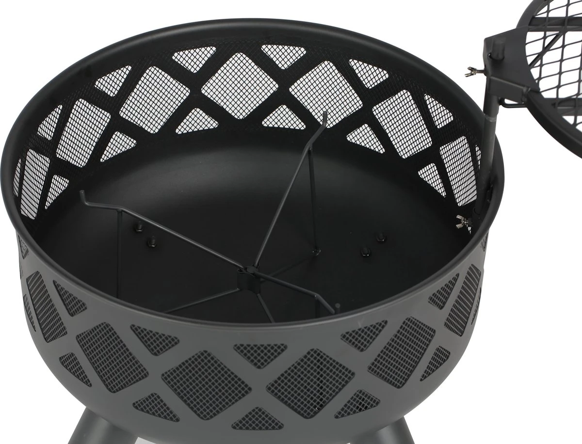 Bali Outdoors BBQ Vuurgrill -Vuurschaal - 61.8cm - Tuinhaard - Houtskool BBQ Grill - Afbeelding 10