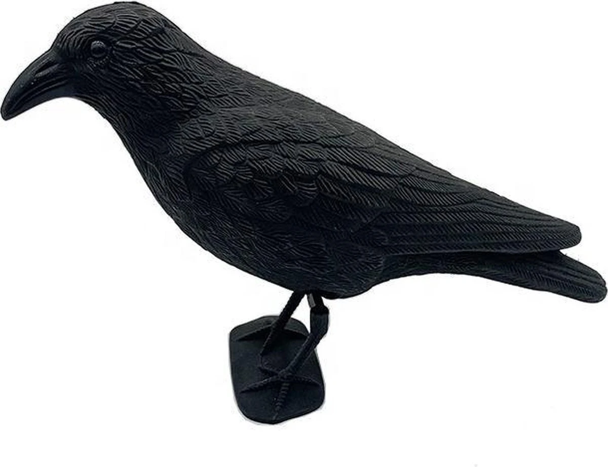 Merkloos 3 X Duivenverjager Kraai - Vogelverschrikker - Vogelverjager - Kunststof Kraaien - Afbeelding 3