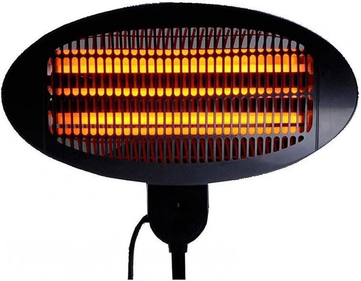 Merkloos Exellent Electrics Terrasverwarmer - Staand - 3 Warmte Standen - Tot 2000 Watt - Afbeelding 6