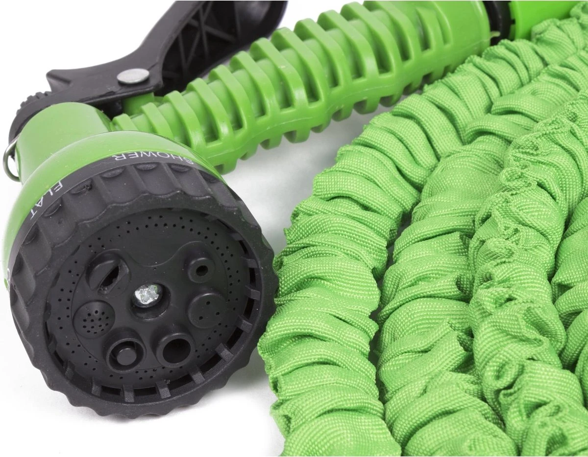 Benson - Tuinslang - Fexibel - 10 Meter - Tuinslang Met Koppeling - Spuitpistool - Groen - Afbeelding 4