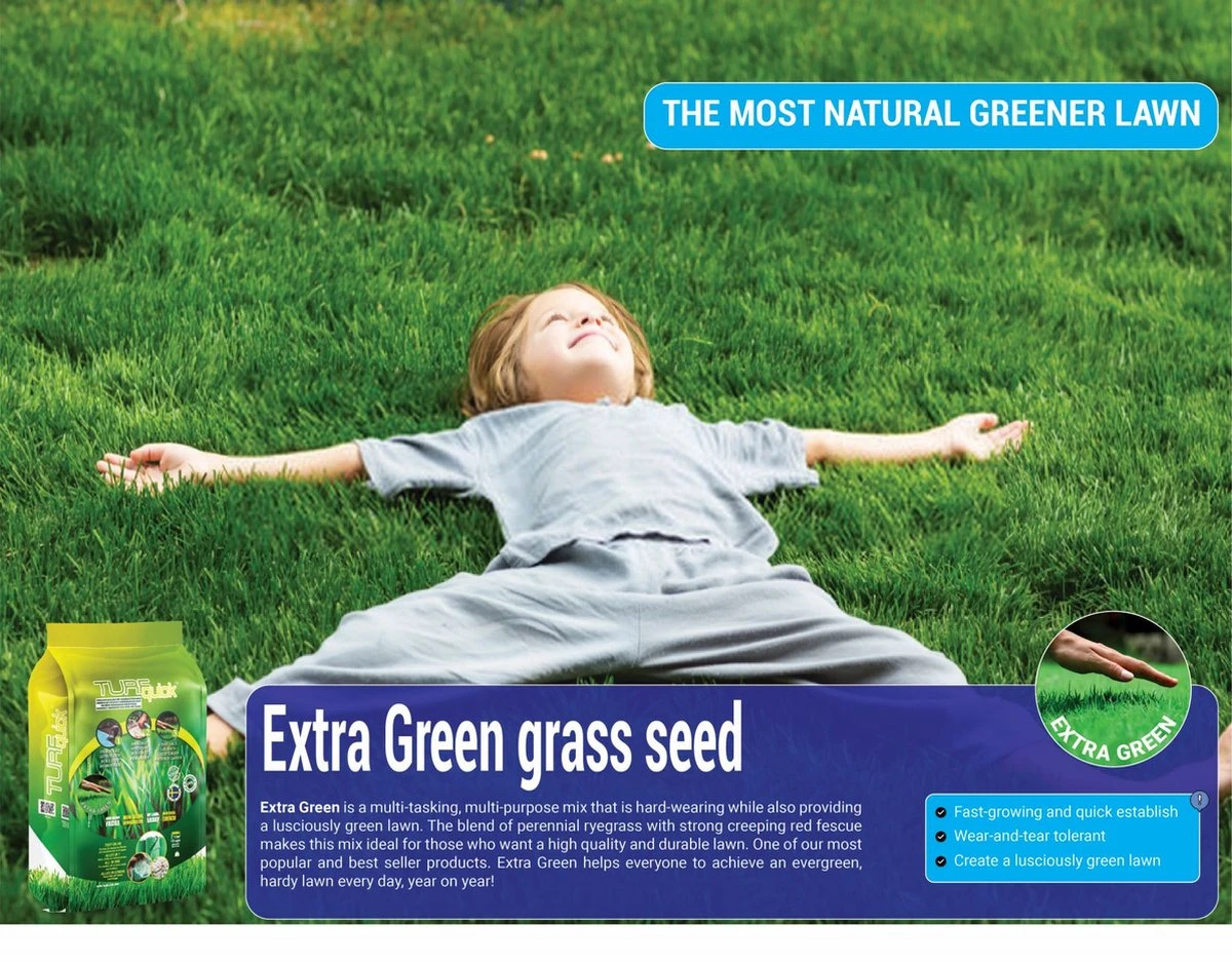 Graszaadmat - Graszaden - Gras Reparatie - Gras Aanleg - Gras Herstel - Graszaad Op Rol - Grasrol - Zeer Gemakkelijk In Gebruik - Biologisch Gras - 0,90X11,1=9,99m2 - Afbeelding 5