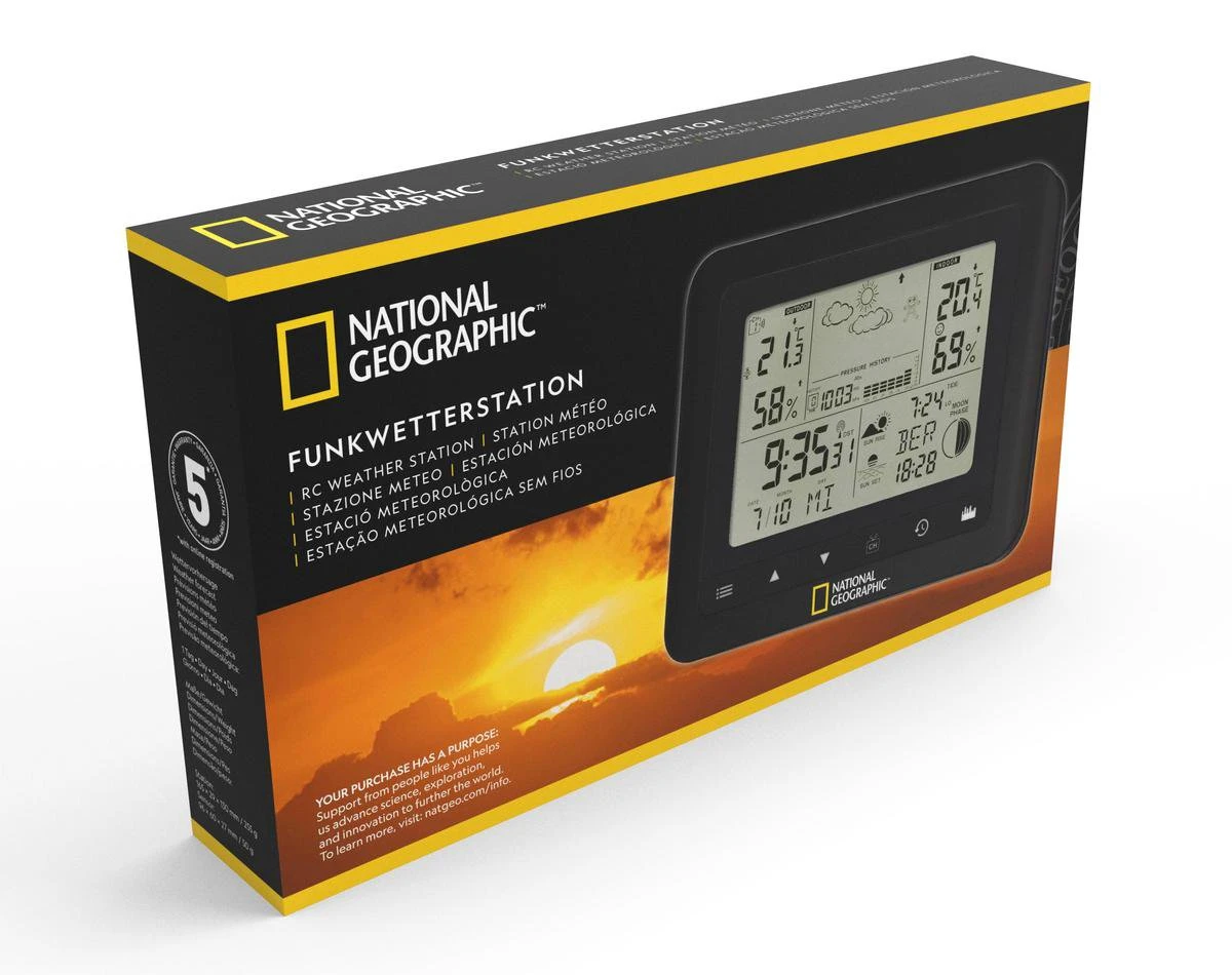 National Geographic Weerstation - Temeotrend - Binnen & Buiten - Draadloos - Afbeelding 3