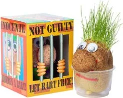 Mr. Bart | Graspop | Graspoppetje | Grow Your Own Gras | Wie Kent Hem Niet | Vensterbank | Graszaad | Cadeau |