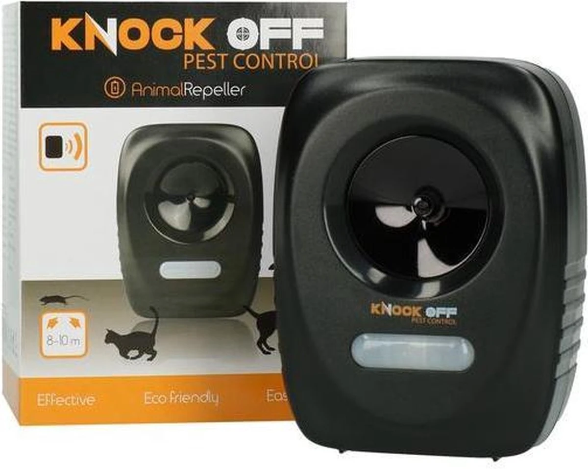 Knock Off Animal Repeller – Ultrasone Verjager – Dierenverjager – Kattenverjager – Ongedierteverjager – Op Batterijen – 300m2 Bereik – Verschillende Ultrasoon Instellingen - Afbeelding 13