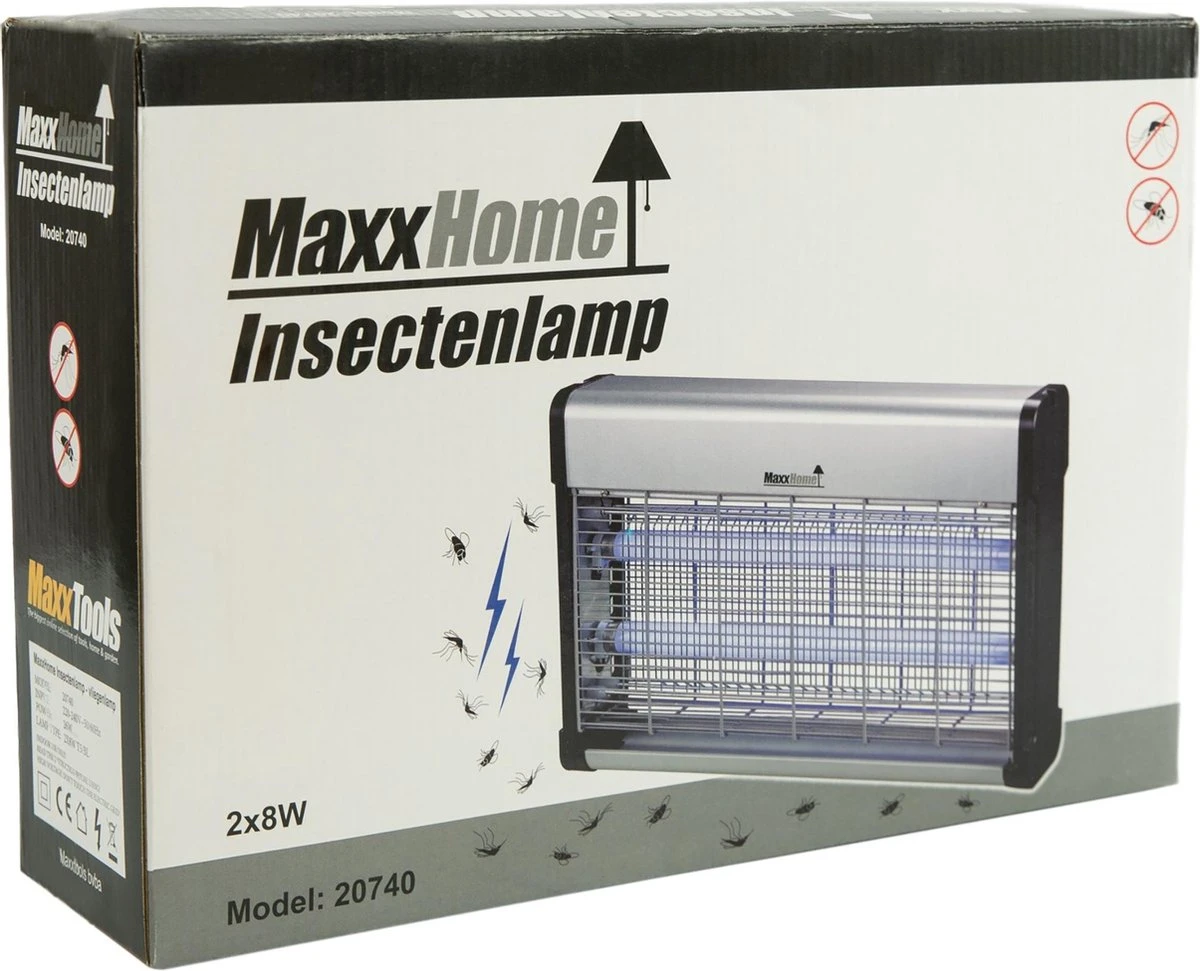 MaxxHome GC16 Vliegenlamp - Insectendoder – Professional – 16 Watt - Tot 70m² - Afbeelding 8