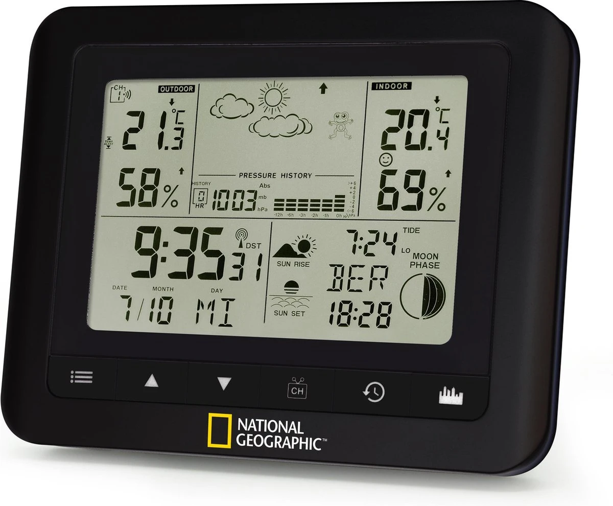 National Geographic Weerstation - Temeotrend - Binnen & Buiten - Draadloos