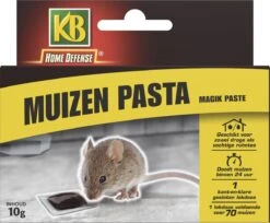 KB Home Defense Muizenlokdoos Magik Paste (pasta) - Muizenval - Muizen Pasta (10g) Voldoende Voor 70 Muizen - 1 Stuk - Muizengif - Werkt Binnen 24 Uur