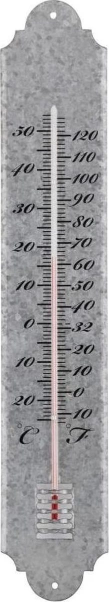 ESSCHERT DESIGN Thermometer 50 Cm - Oud Zink - Afbeelding 4