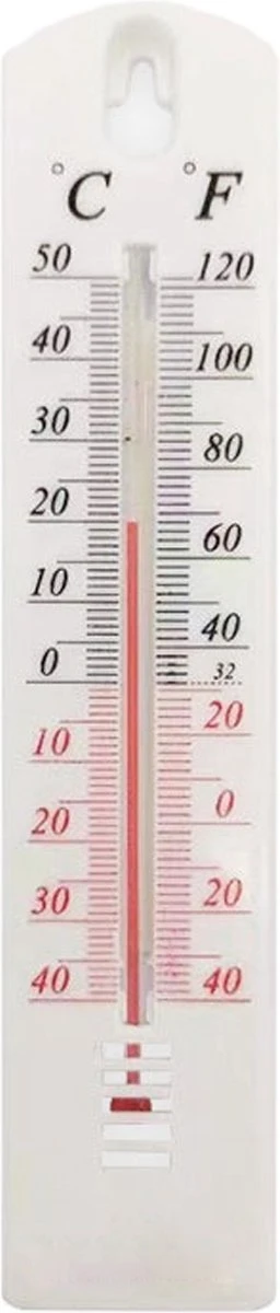 Thermometer - Tempratuurmeter - Voor Buiten En Binnen - Temperatuurmeter - Buitenthermometer - Wit