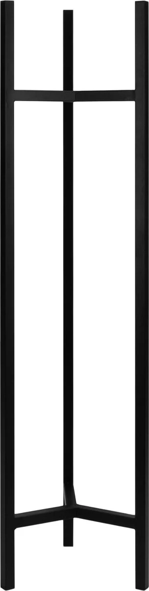 QUVIO Plantenstandaard Inclusief Pot - Staande Plantenbak - Metaal - Plantenbak - Plantenhouders - Planten Zuilen - Voor Buiten - Bloempot - 22 X 22 X 90 Cm - Zwart - Afbeelding 6