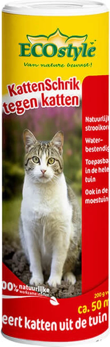 ECOstyle KattenSchrik - Kattenverjager Voor Buiten - Korrels Met Geurstof - Werkt Binnen 2 Weken - Waterbestendig - 400 GR - Afbeelding 6