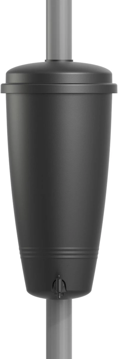 Elho Green Basics Rain Catcher 33 - Regenton Voor Balkonbuiten - Ø 33.5 X H 73.5 Cm - Zwart/Living Black - Afbeelding 8