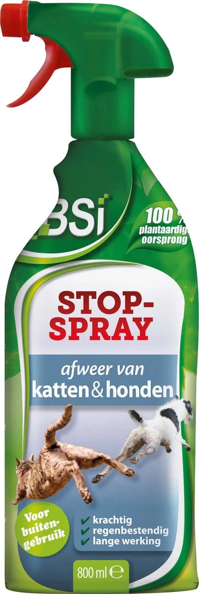 BSI - Stop Spray Voor Het Verjagen Van Katten En Honden - Langdurig Actief - 800 Ml - Afbeelding 2