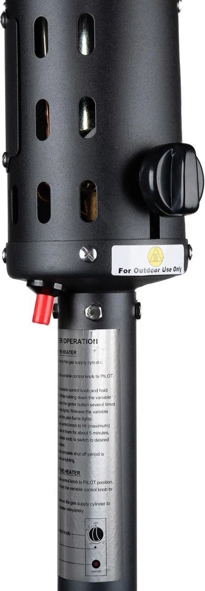 Eurom THG 10000 Terras Heater - Terrasverwarmer Mat Zwart - Afbeelding 2