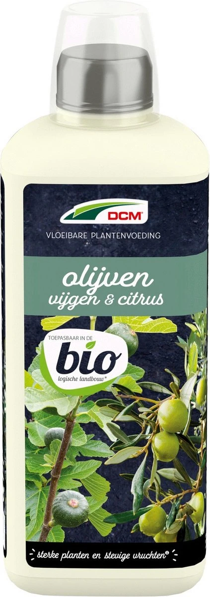 Dcm Meststof Vloeibaar Olijven & Vijgen - Siertuinmeststoffen - 800 Ml Bio