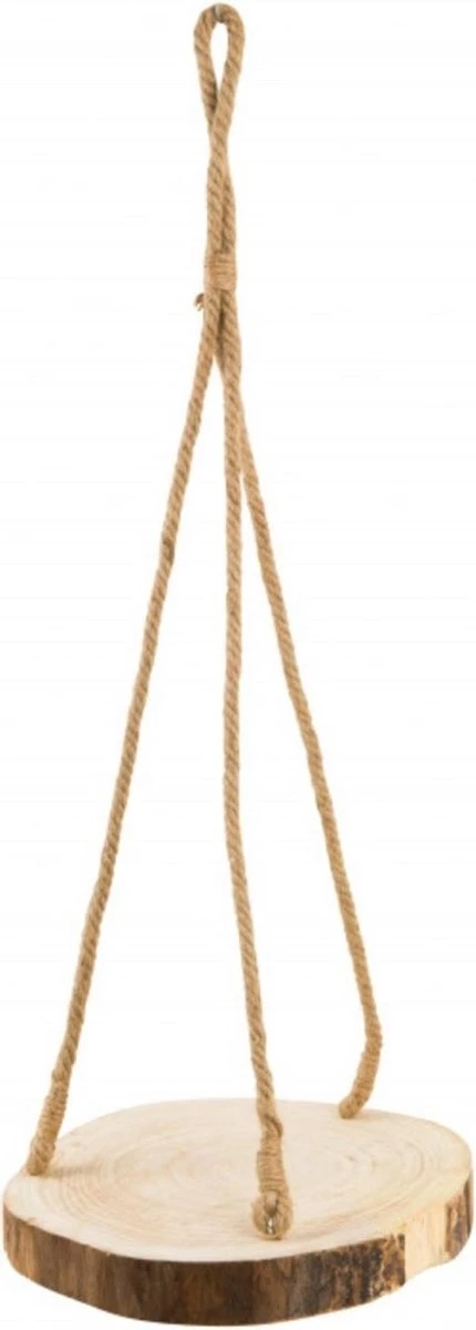Merkloos Plantenhanger Boomstam Schijf | 30-35cm | Handgemaakt | Planten-houder / Hang-plant | Planten Accessoires | Decoratie Houten Hang Plank | - Afbeelding 2