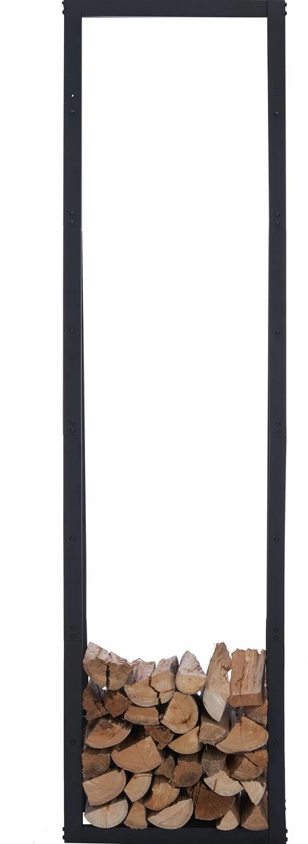 Lendo Online Brandhoutrek 50x25x196cm + Draagtas– Binnen En Buiten - Haardhout Opslag – Haardhoutrek – Houtopslag – Metaal - Afbeelding 4