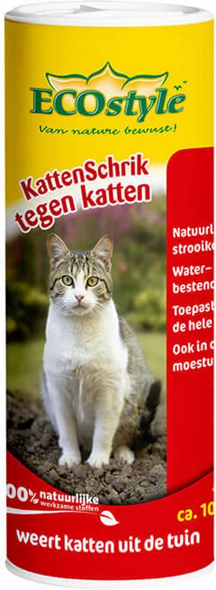 ECOstyle KattenSchrik - Kattenverjager Voor Buiten - Korrels Met Geurstof - Werkt Binnen 2 Weken - Waterbestendig - 400 GR - Afbeelding 5