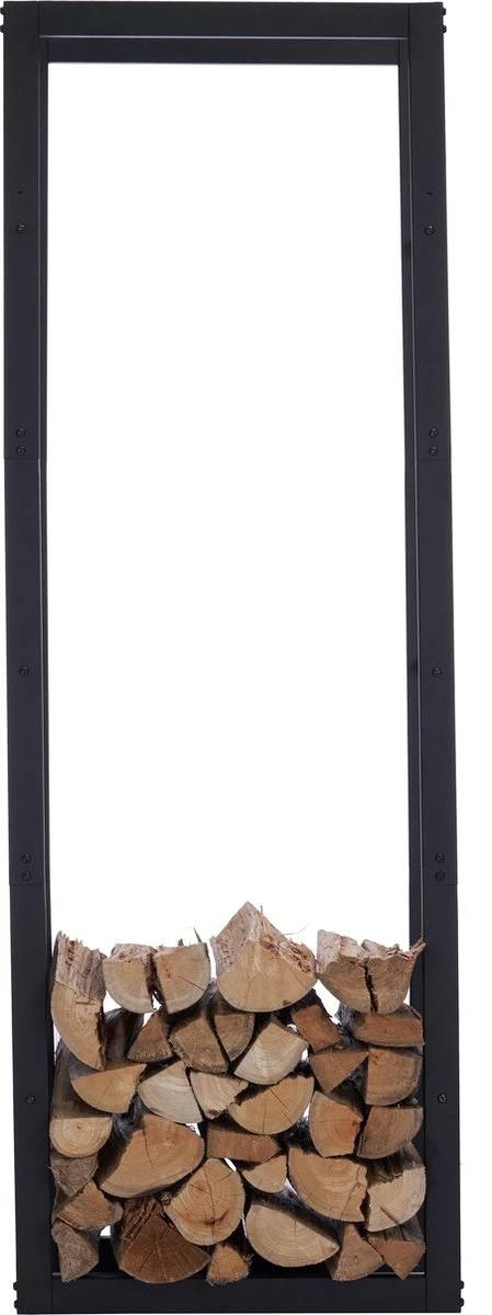 Lendo Online Brandhoutrek 50x25x148cm + Draagtas– Binnen En Buiten - Haardhout Opslag – Haardhoutrek – Houtopslag – Metaal - Afbeelding 8