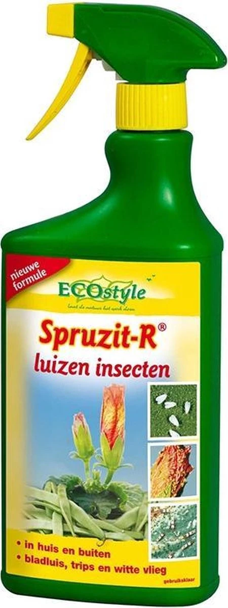 ECOstyle Spruzit-R Insecten Bestrijdingsmiddel Spray - Bladluis, Trips, Witte Vlieg - 100% Plantaardig - Binnen & Buiten - Gebruiksklaar - 750 ML - Afbeelding 7