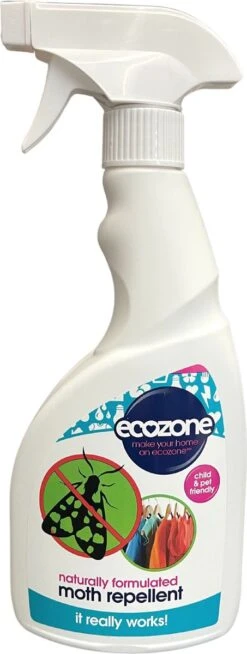Ecozone Natuurlijke Motten Spray - Mottenballen - Mottenval - Motten Bestrijden - Ecologisch - Anti Motten - Milieuvriendelijk