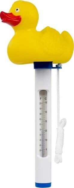 Mega Pool Thermometer Met Eend Geel - 20 X 5 X 20 Cm