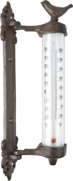 ESSCHERT DESIGN Gietijzeren Wandthermometer Voor Binnen En Buiten 27 Cm