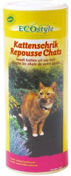 ECOstyle KattenSchrik - Kattenverjager Voor Buiten - Korrels Met Geurstof - Werkt Binnen 2 Weken - Waterbestendig - 200 GR