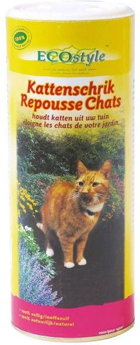 ECOstyle KattenSchrik - Kattenverjager Voor Buiten - Korrels Met Geurstof - Werkt Binnen 2 Weken - Waterbestendig - 200 GR