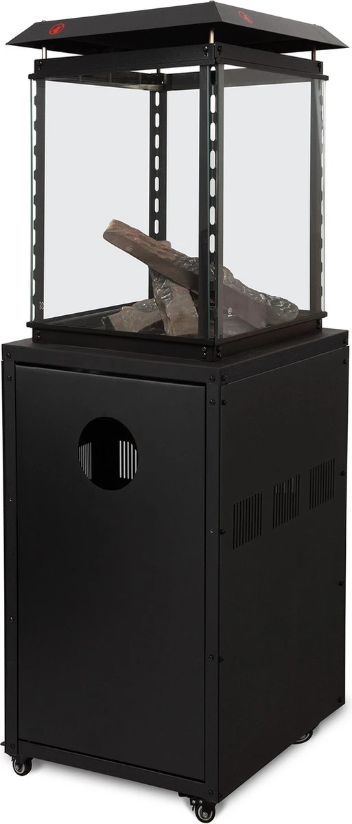 Terrasheater - Patio - H 139 X 47 X 47 CM - 8000 W - Propaan - Incl. Lavablokken - Promoline - Afbeelding 2