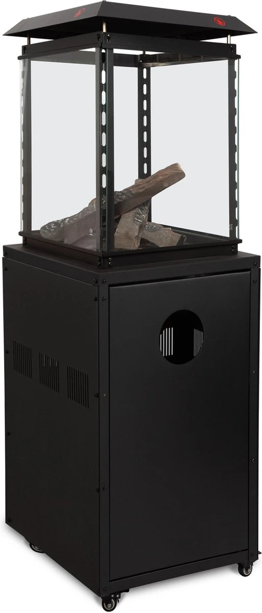 Terrasheater - Patio - H 139 X 47 X 47 CM - 8000 W - Propaan - Incl. Lavablokken - Promoline - Afbeelding 4