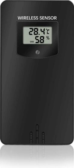 Buitensensor Voor YONO Weerstation Binnen En Buiten WS300 – Losse Sensor Ter Uitbreiding – Zwart