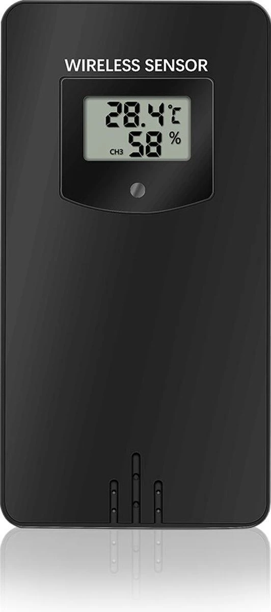 Buitensensor Voor YONO Weerstation Binnen En Buiten WS300 – Losse Sensor Ter Uitbreiding – Zwart