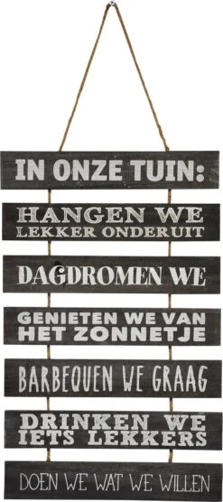 Tuinbord - In Onze Tuin - Tuindecoratie