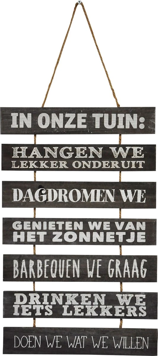 Tuinbord - In Onze Tuin - Tuindecoratie