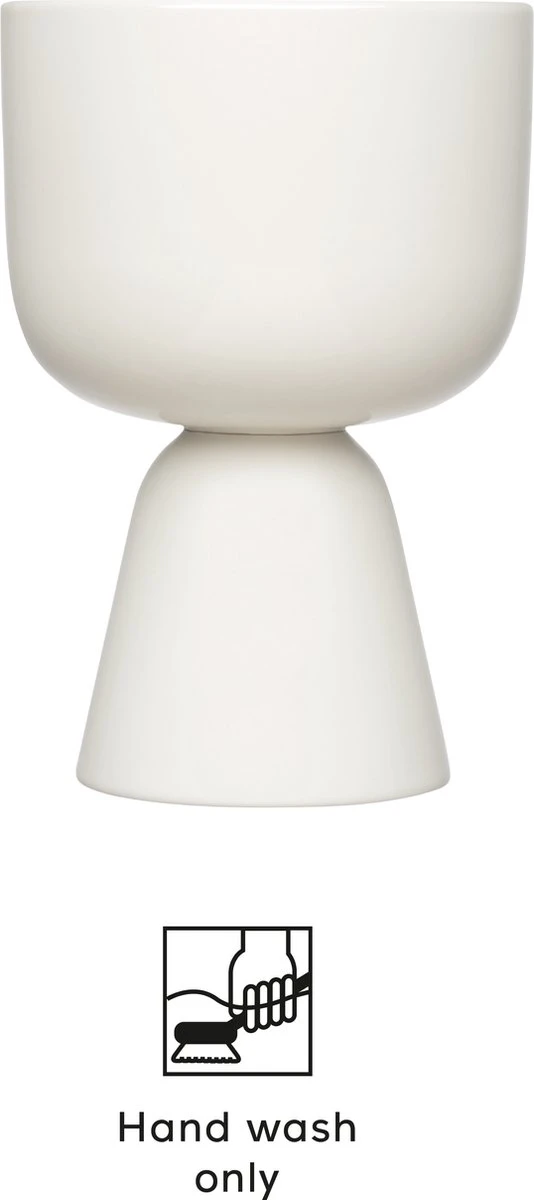 Iittala Nappula - Bloempot - Bloempotten Voor Binnen En Buiten - Plantenpotten - Wit - 230 X 155 Mm - 1 Stuk - Afbeelding 2