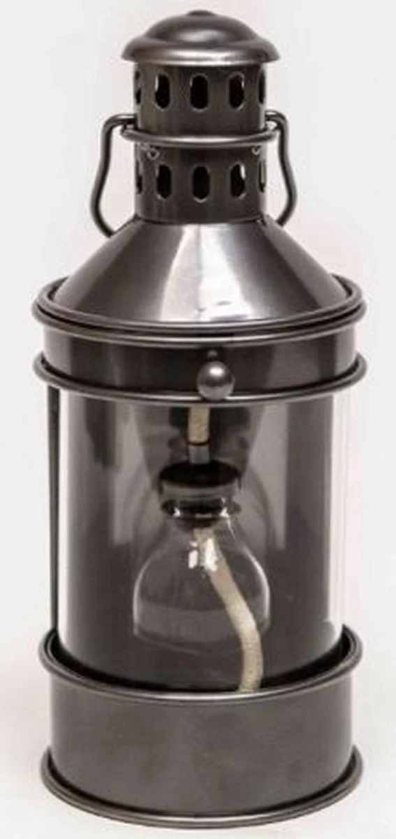 Windlicht - Olielamp - Lantaarn Met Olielamp L - Metaal - 28x12cm - Afbeelding 4
