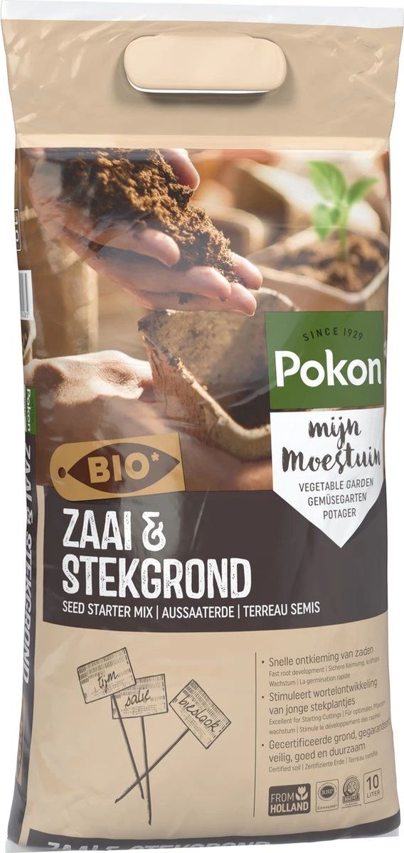 Pokon Bio Zaai- En Stekgrond - 3x10l - Potgrond (biologisch) - Stimuleert Wortelontwikkeling - Afbeelding 10