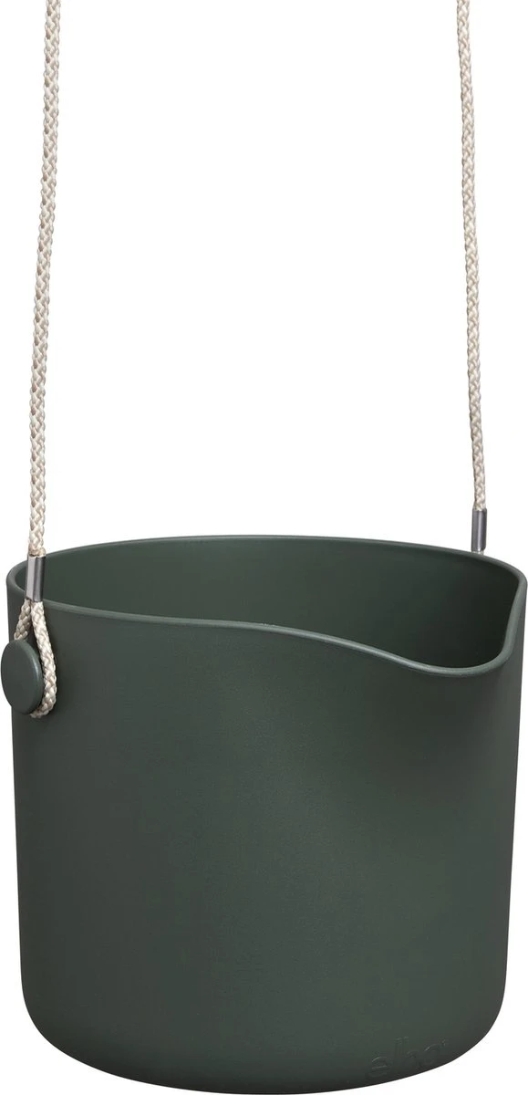 Elho B.for Swing 18 Hangpot - Bloempot Voor Binnen - Ø 18.0 X H 16.5 Cm - Groen/Blad Groen - Afbeelding 11