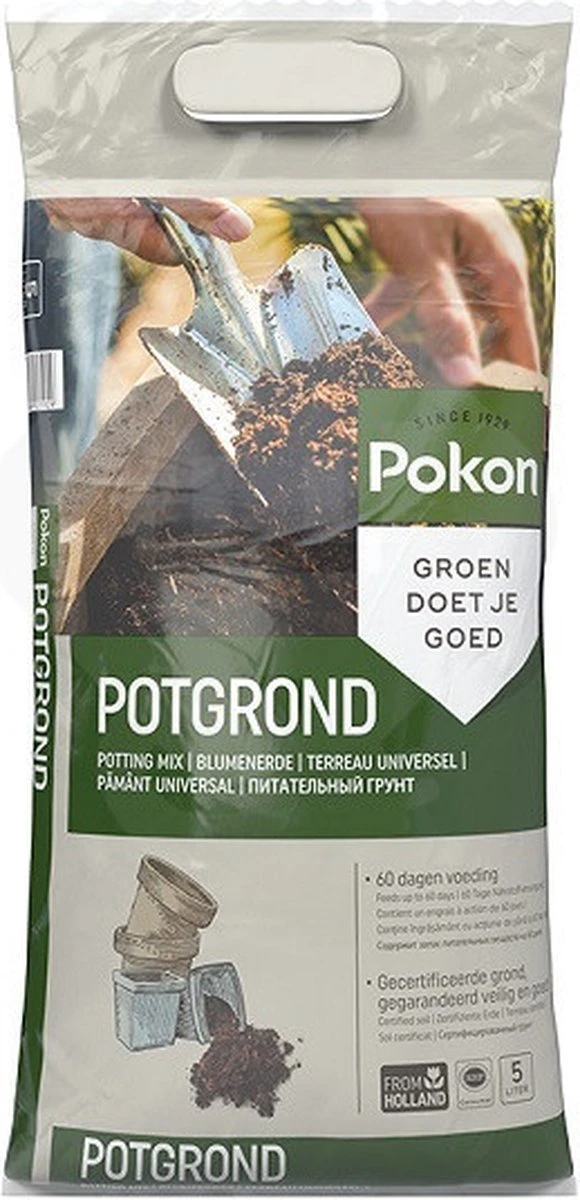Pokon Universele Potgrond - 10l - Voor Binnen En Buiten - 60 Dagen Voeding - Potgrond Universeel - Afbeelding 6