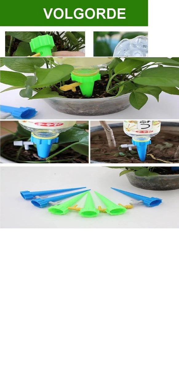 Plant Bewateringssysteem - 12 Stuks - Bewateringsyteem - Watergeefsysteem - Plantenbol - Automatische Gieter - Water Druppelaar - Druppelsysteem - Bewateringssysteem - Druppel Systeem - Water Geef Systeem - Plantenbol - Afbeelding 4