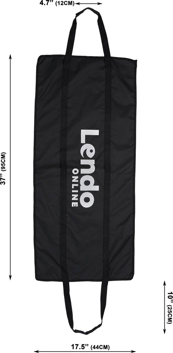 Lendo Online Brandhoutrek 50x25x148cm + Draagtas– Binnen En Buiten - Haardhout Opslag – Haardhoutrek – Houtopslag – Metaal - Afbeelding 14